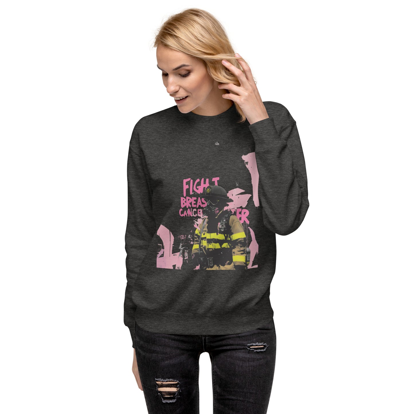 Fight Breast Cancer 2024 Unisex Premium Sweatshirt