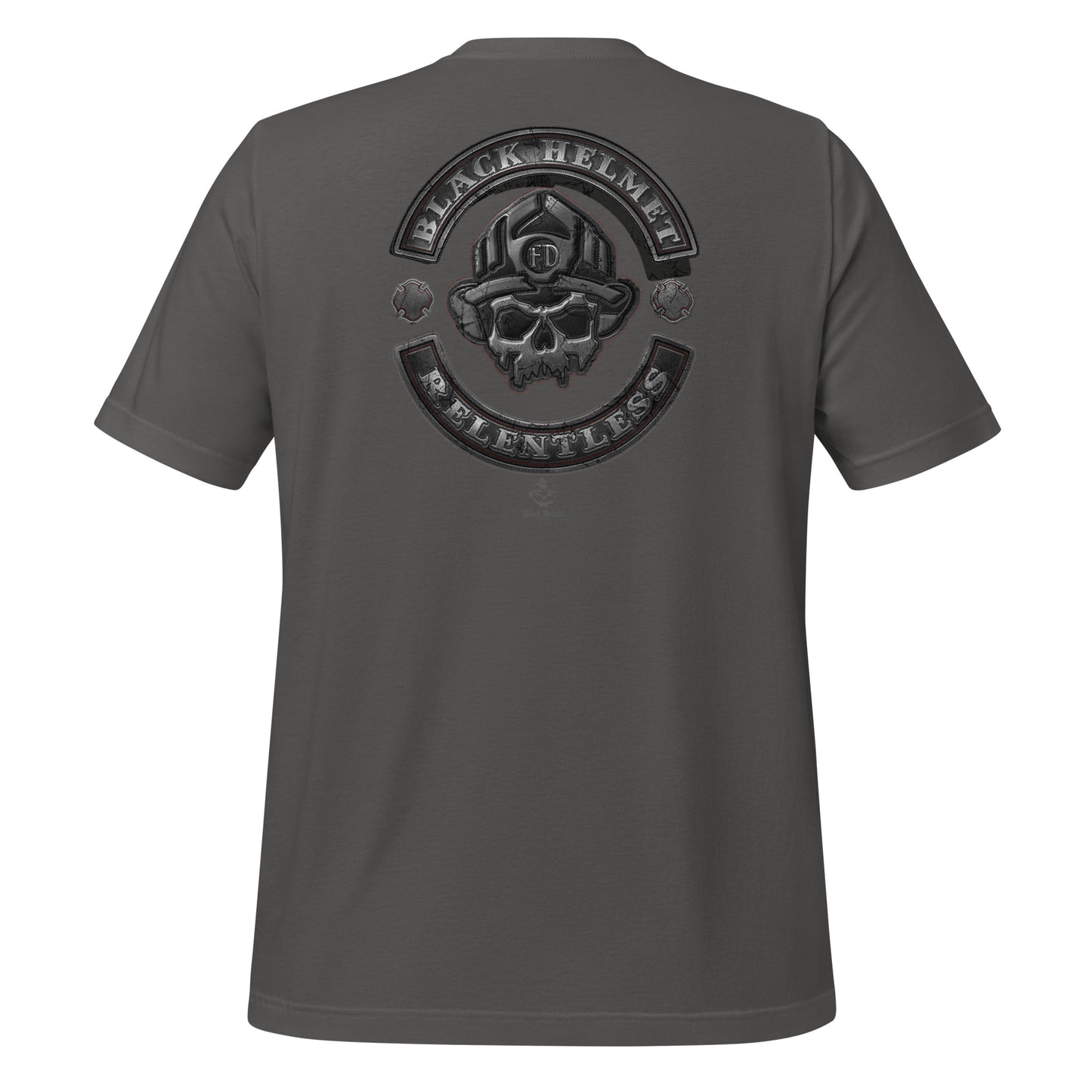 Schwarzer Helm Relentless Biker Premium T-Shirt
