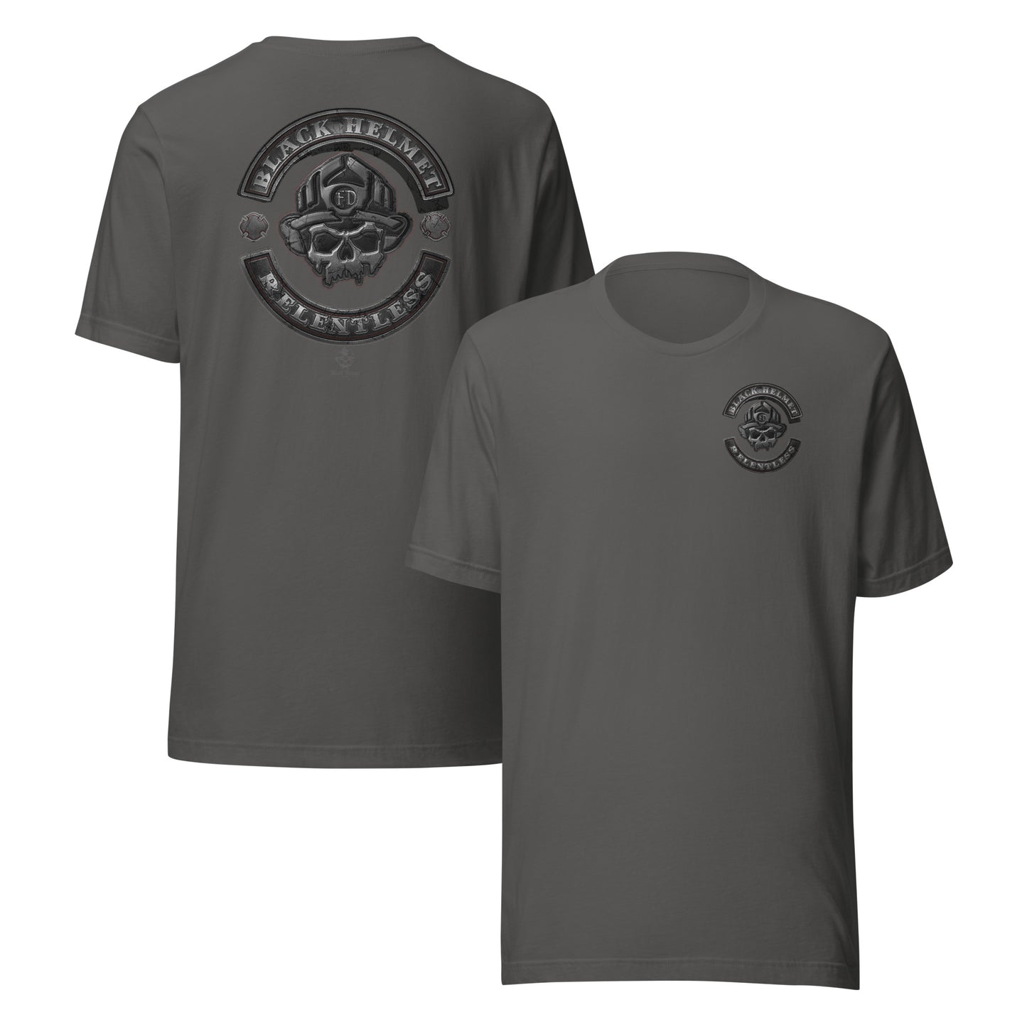Schwarzer Helm Relentless Biker Premium T-Shirt