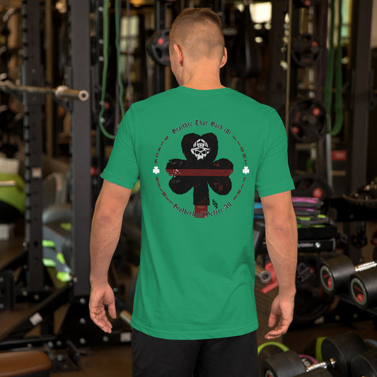 Brotherhood Before All Irish Shamrock Athletic Tee